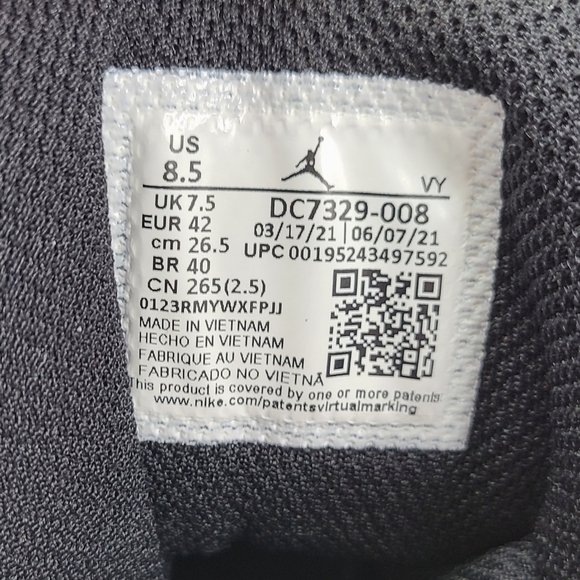 NIKE Black Air Jordan Fight Club '91 Sneakers - Picture 6 of 6